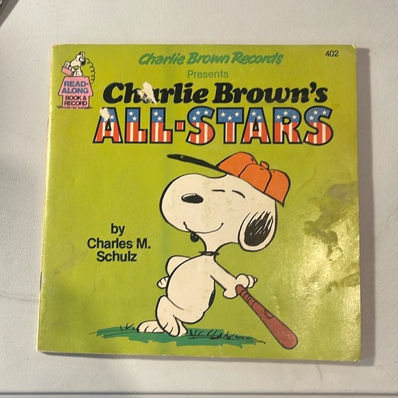 Other - Charlie Brown vintage book and record 1978